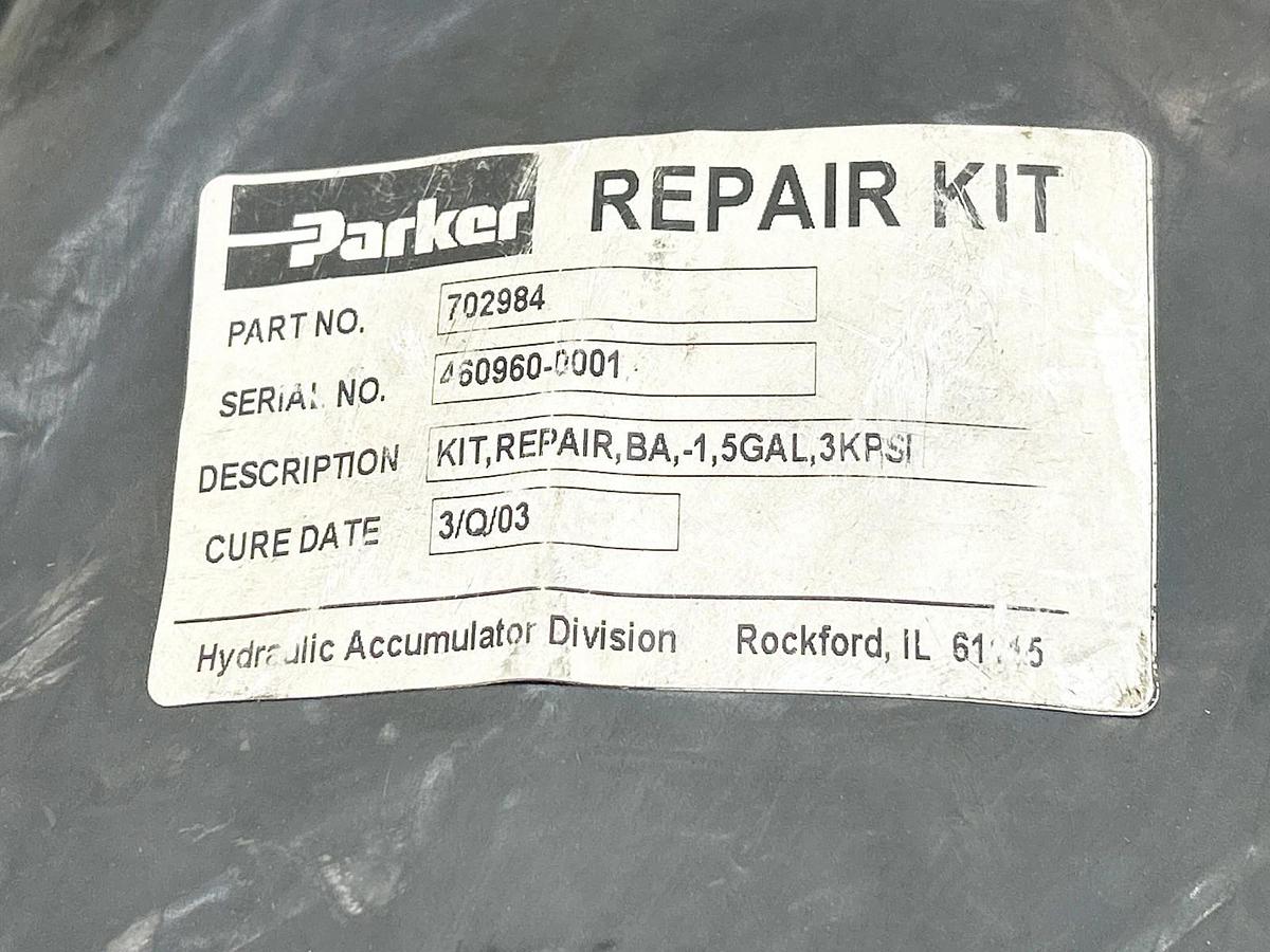 New Parker 702984 Bladder Repair Kit 5 Gallon 3000PSI 300Bar Bottom Repairable