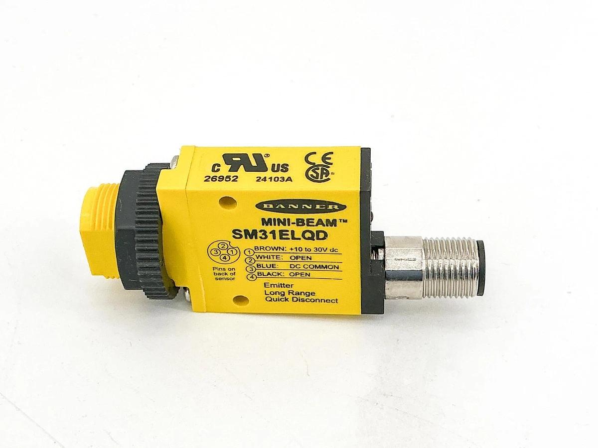New Banner Engineering SM31ELQD Photoelectric Sensor 10-30VDC 26952
