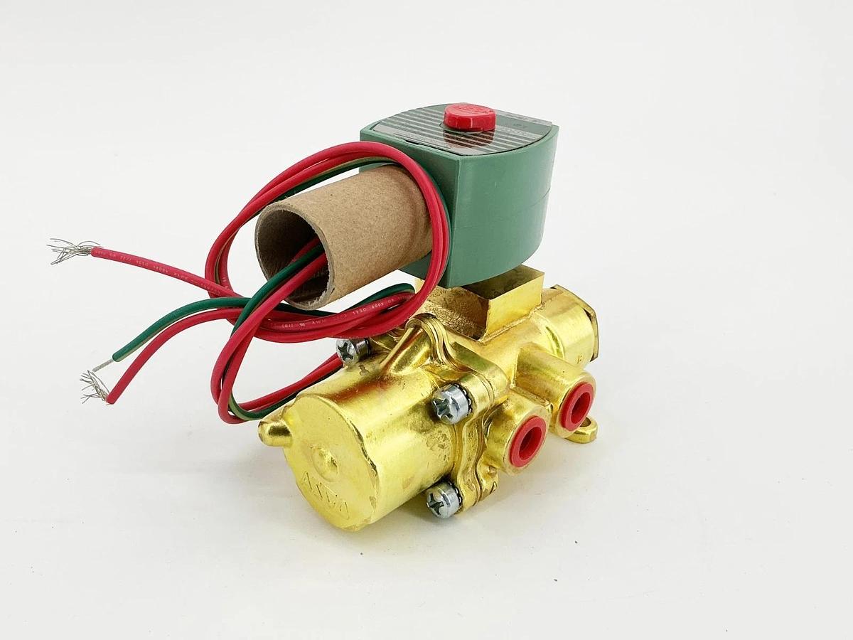 New Asco 8344G070 24VDC Solenoid Valve 10-125PSI 1/4" Pipe 11.6W