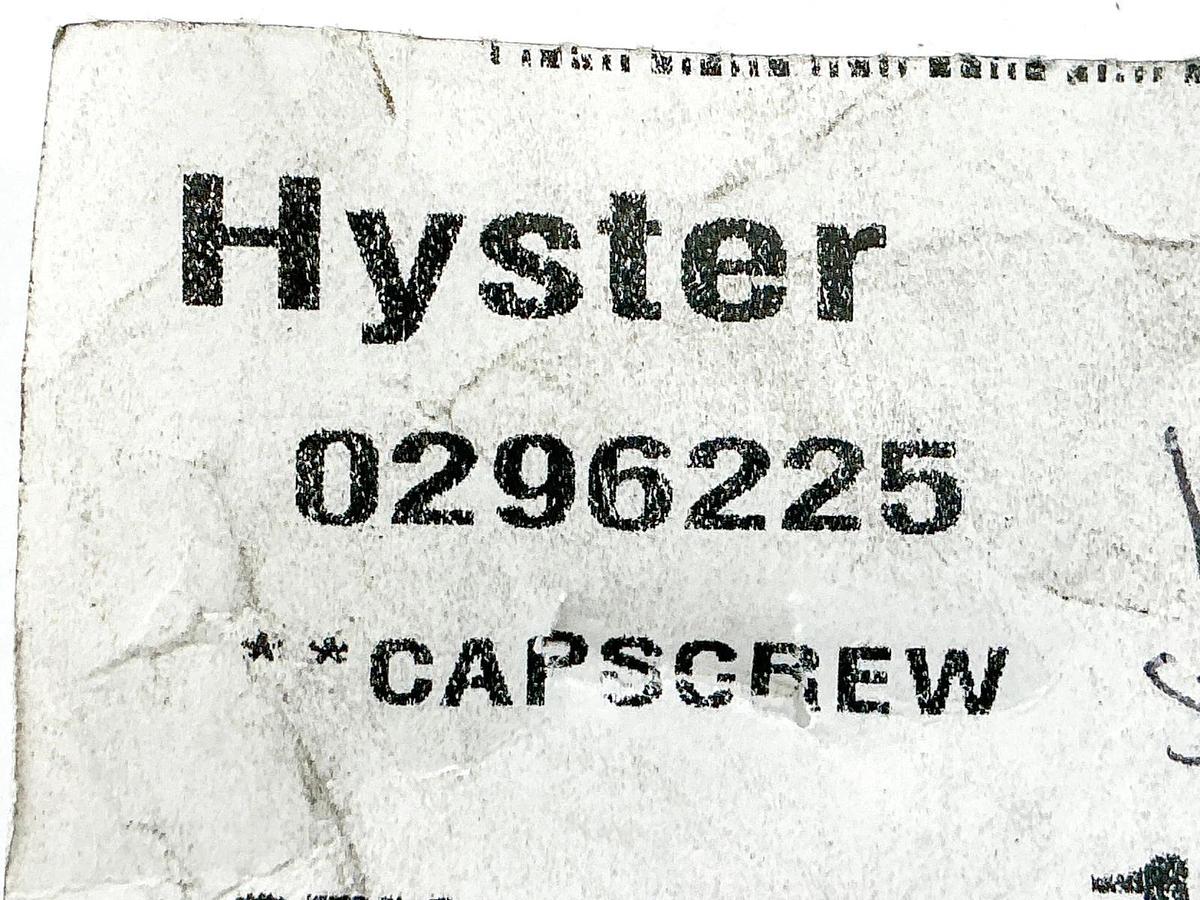 New Lot of 10 Hyster 0296225 Cap Screw