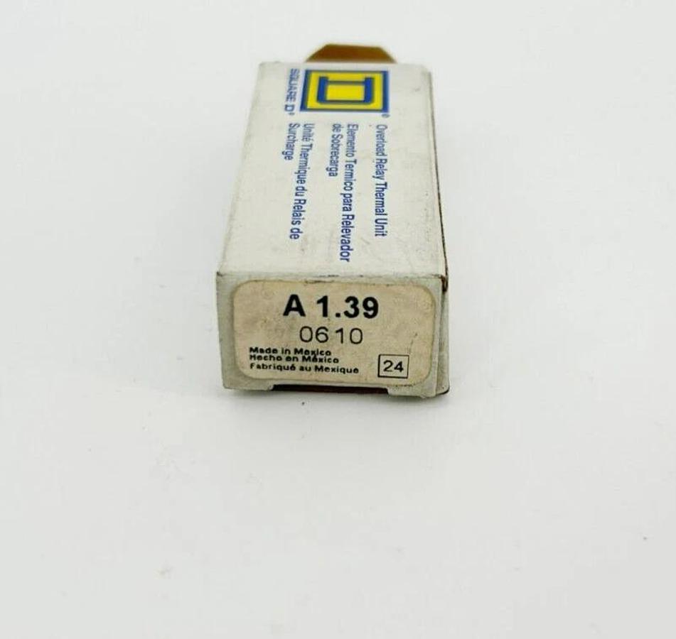 Lot of 3 New Square A1.39 Heater Overload Relays