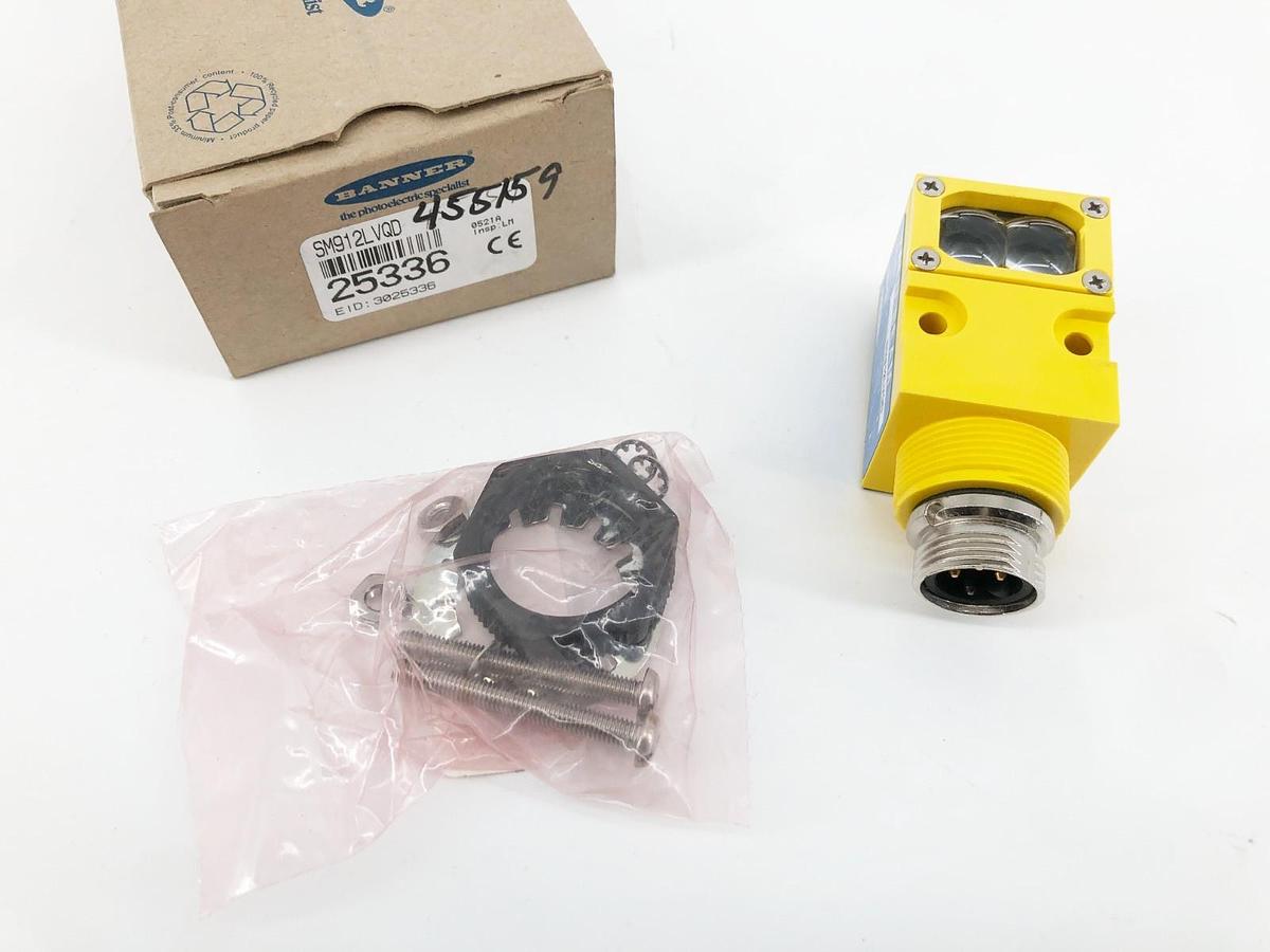 New Banner Engineering SM912LVQD Photoelectric Sensor 10-30VDC 25336