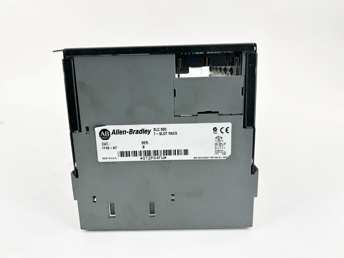 Used Allen Bradley 1746-A7 PLC Rack Modular Chassis 7 Slot 10A 5VDC Ser.B