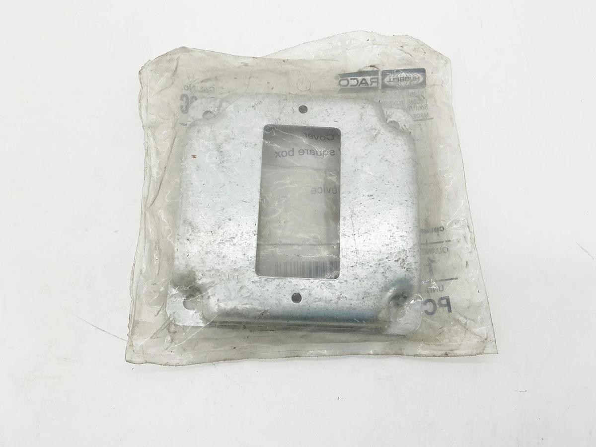 New Lot of 3 Hubbell 808C ExposedWork Cover 4” Square 1/2” Raised