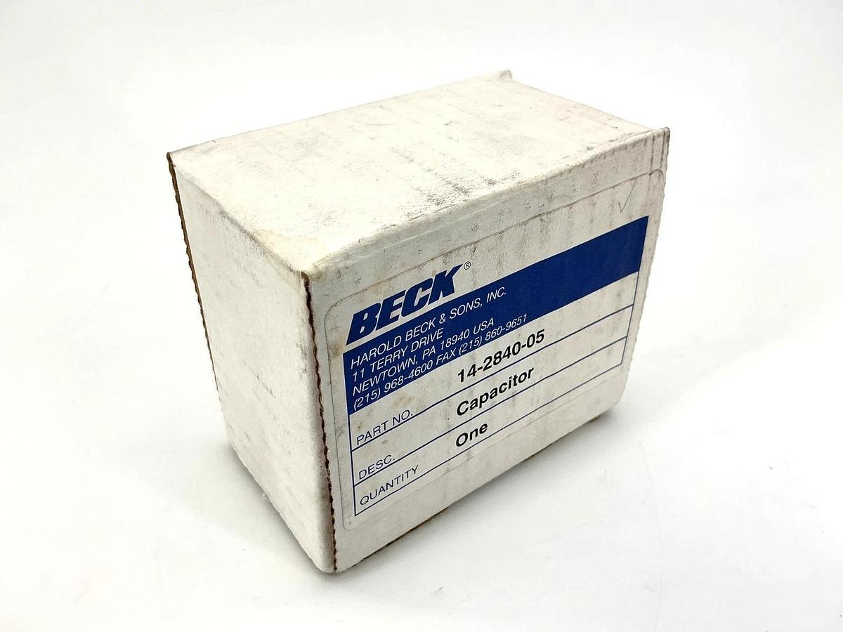 New Beck 14-2840-05 Capacitor 8uF 330VAC 50/60HZ 14284005