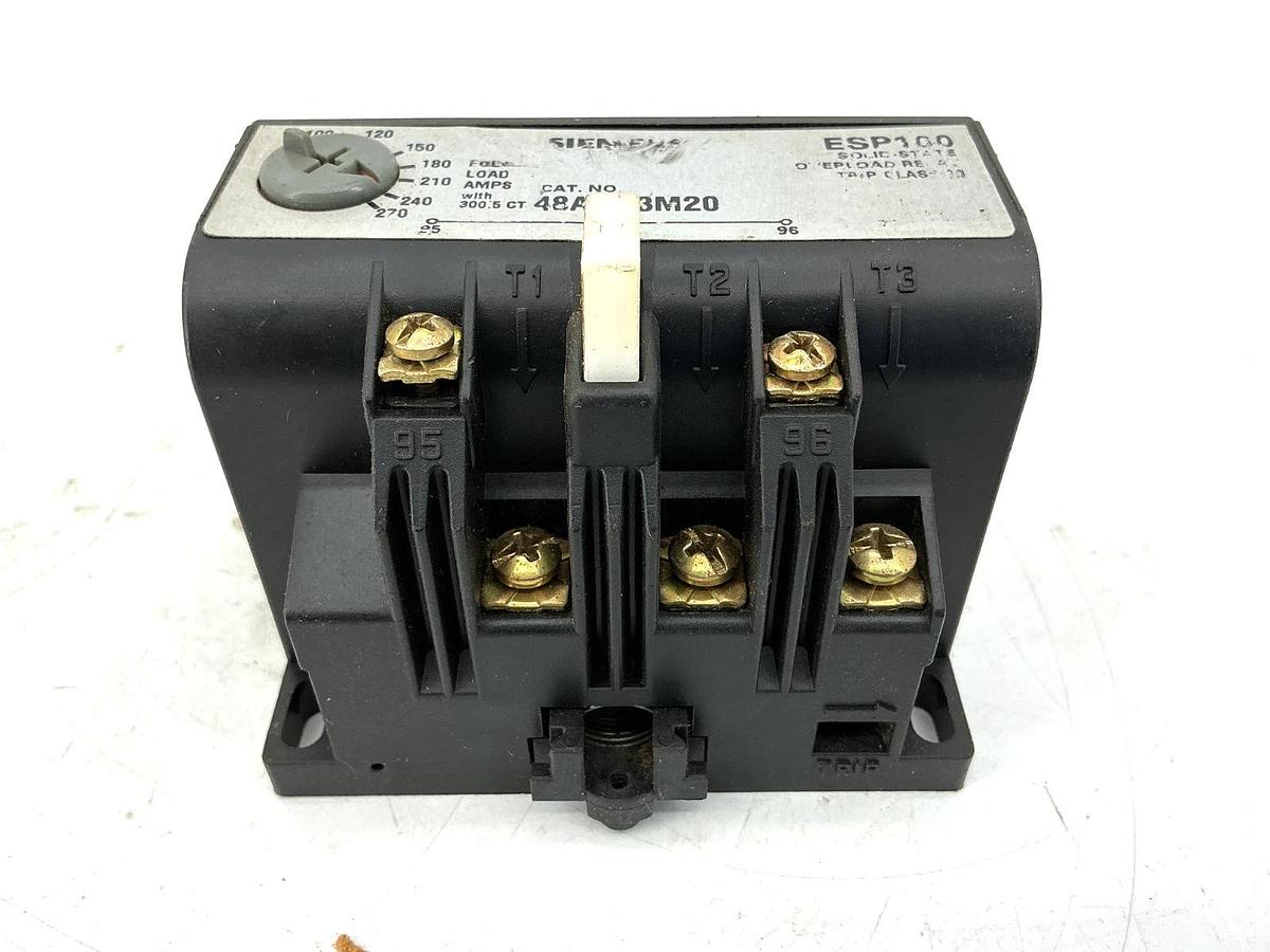 Used Siemens 48ASU3M20 Ser C Overload Relay Solid State 3PH 50/60HZ 100-270FLA