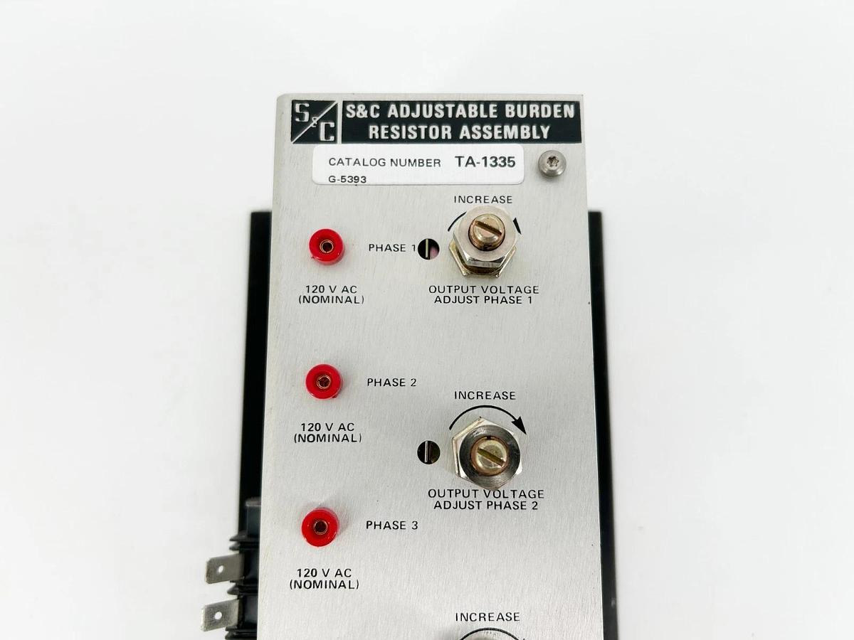 New S&C Electric TA-1335 Adjustable Burden Resistor Assembly 120VAC 3PH - No Box