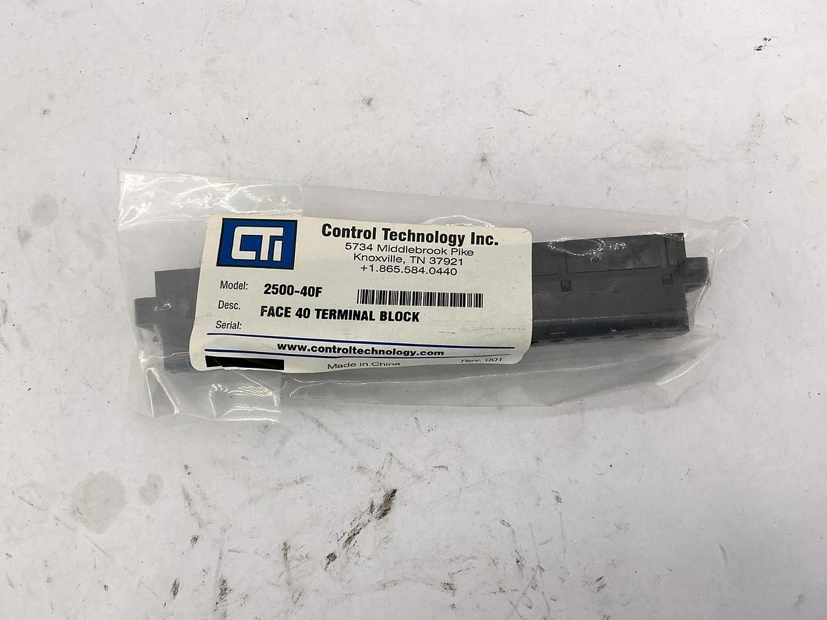 New CTI 2500-40F Face 40 Terminal Block 40-Position/Terminal Black