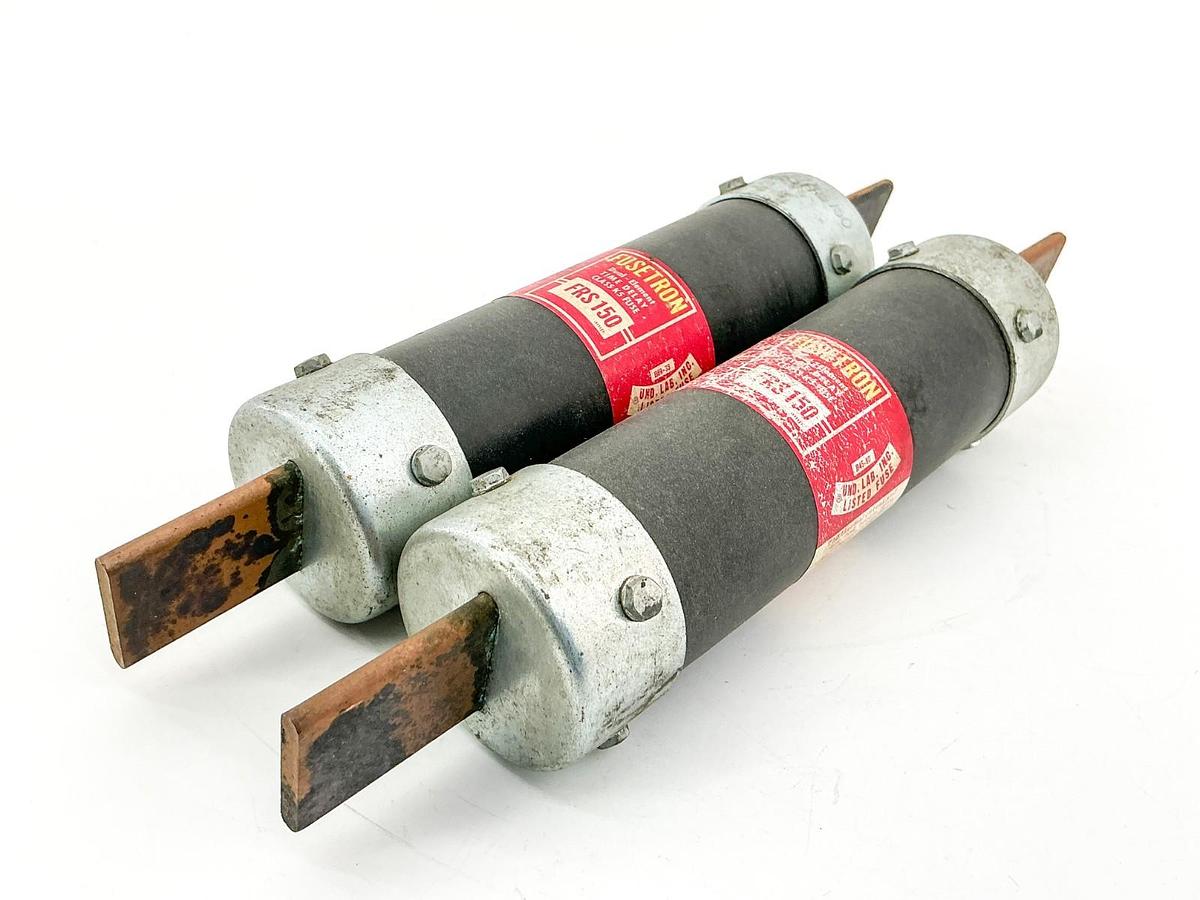 New Lot of 2 Bussmann FRS-150 Time Delay Fuse 150A 600V Class K5 -No Box