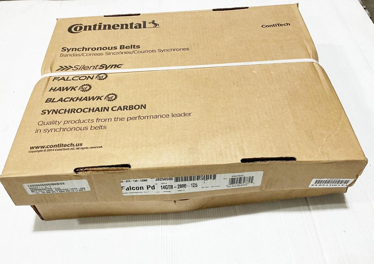 New Continental 14GTR-2800-125 Synchronous Belt 14MM Pitch 2800MM 200 Teeth
