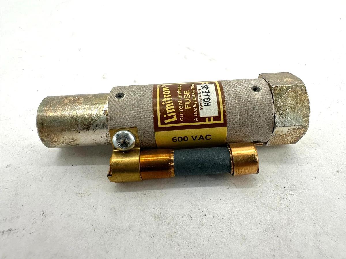 New Bussmann KGJ-E-35 Limitron Current-Limiting Capacitator Fuse 35A 600V