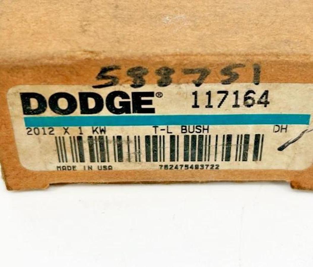 Lot of 2 New Dodge 2012 X 1 KW Taper Lock Bushings 1" Bore 117164