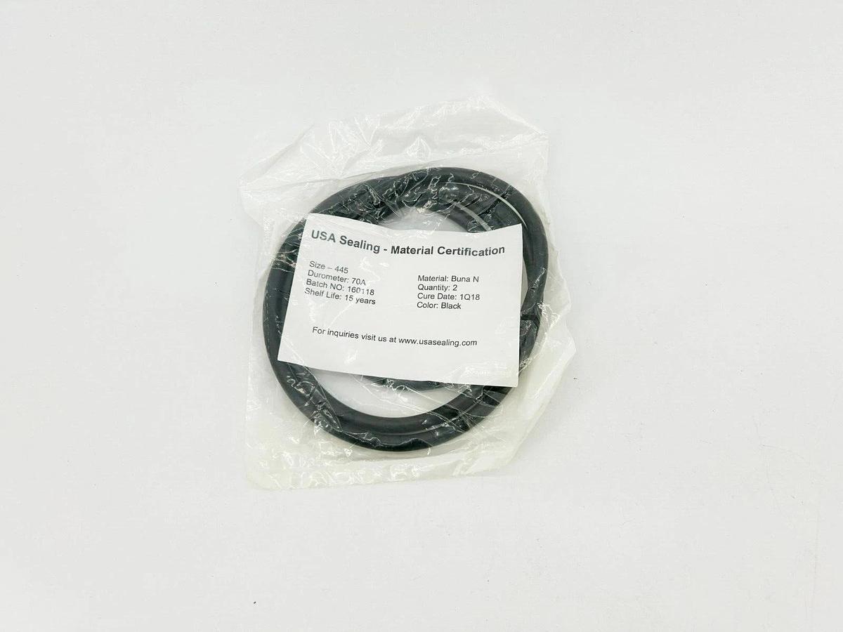 Lot of 8 New USA Sealing 445 O-Rings Buna-N 70A Duro. 8" ID x 8-1/2" OD x 1/4"