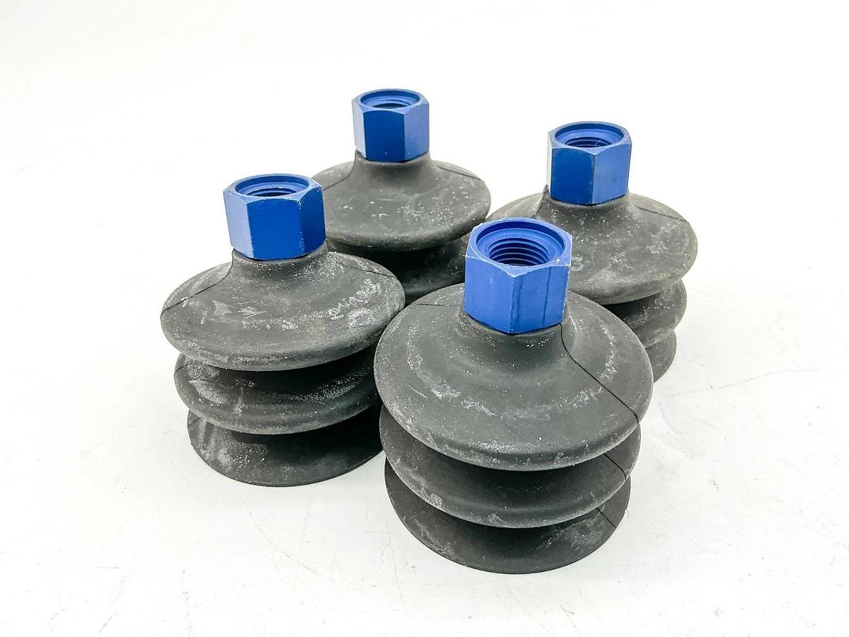 New Lot of 4 Vuototecnica SF6002 Suction Cup With Bellow 60mm 1/4" - No Box