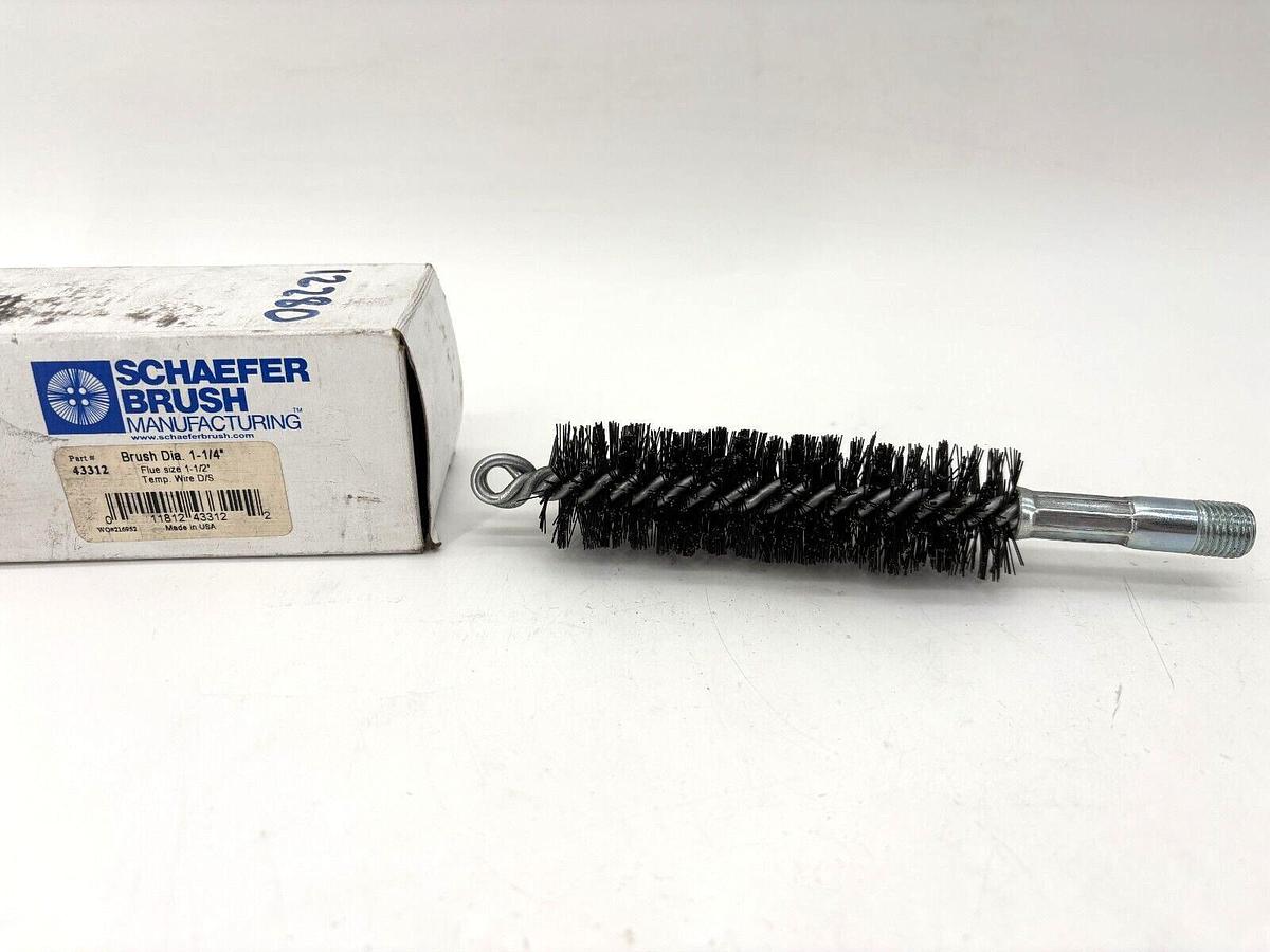 New Schaefer 43312 Flue Brush Tempered Wire 1-1/4" Brush Diameter