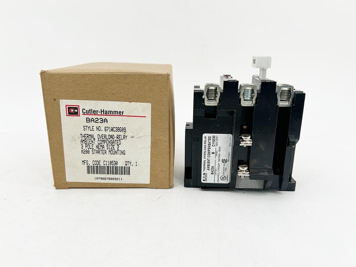New Cutler Hammer BA23A Thermal Overload Relay 3 Pole 263-45FLA Size 2 Starter