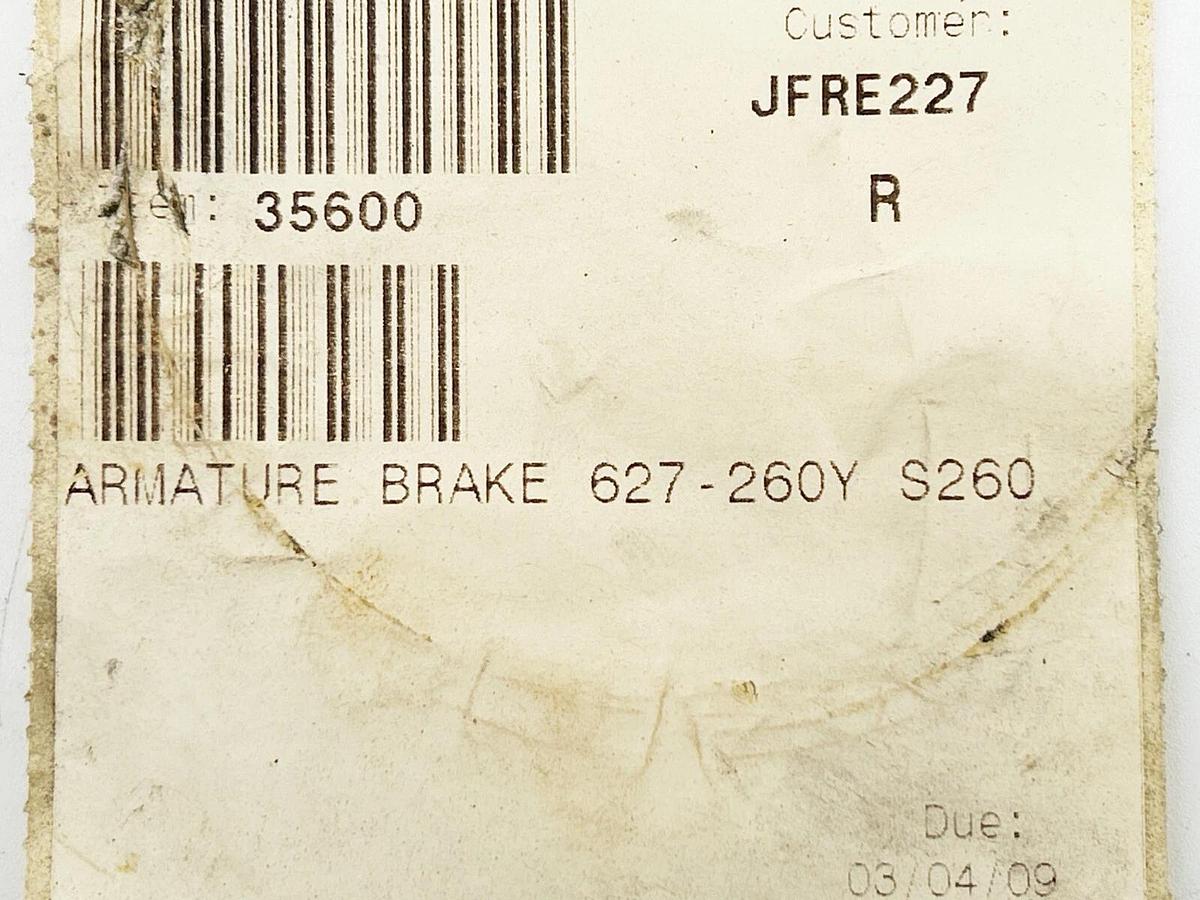 New Armature Brake 627-260Y S260 Brake - No Box