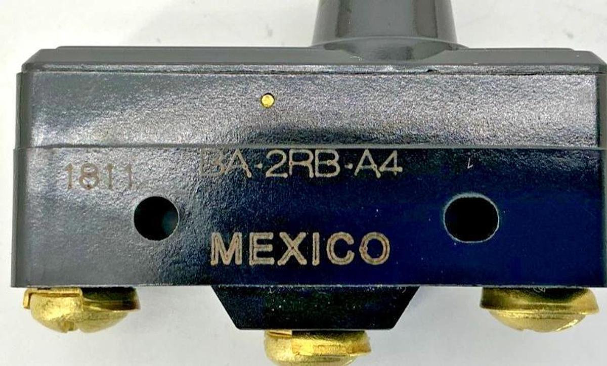 Lot of 2 New Micro Switch BA-2RB-A4 Limit Switch 20A 125VAC BA2RBA4