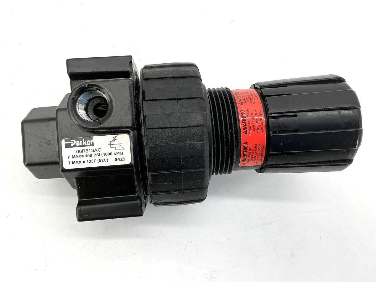 New Parker 06R313AC Pneumatic Pressure Regulator Port Size: 1/2" 150PSI - No Box