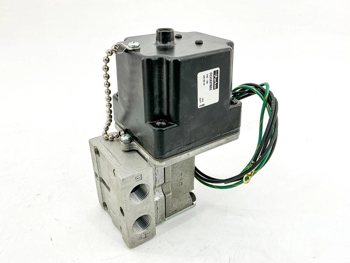 New Parker CCJ1S37B01 3/8" Solenoid Valve 120VAC