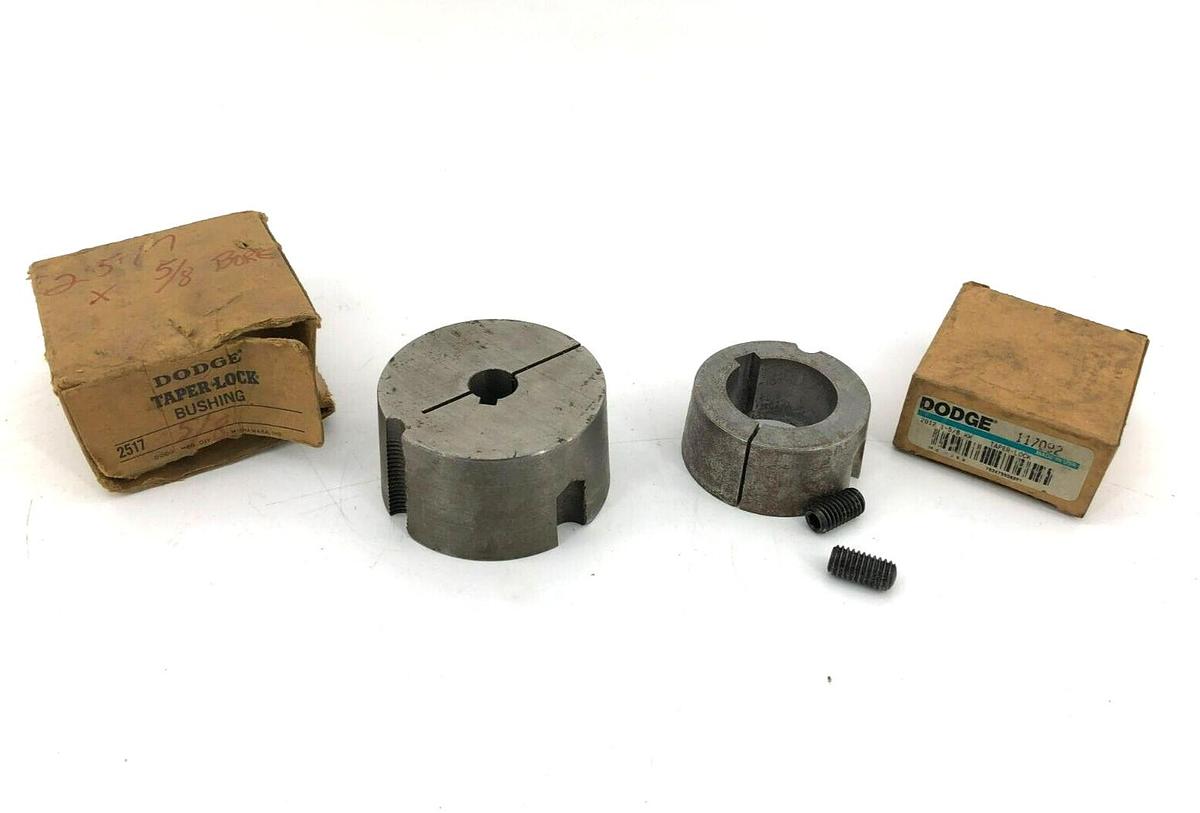 Lot of 2 New Misc. Dodge Taper Lock Bushings 2517 5/8, 2012 1-5/8 KW