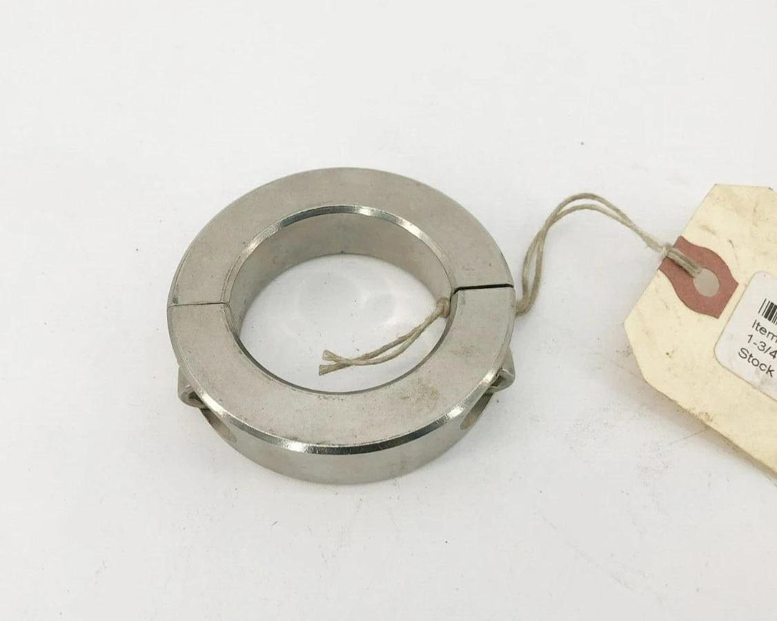 New Climax 2C-175-S Two-Piece Split Clamp Collar Stainless Steel 1-3/4" ID