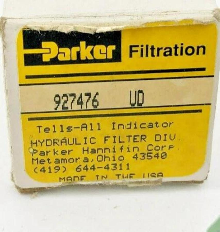 New Parker 927476 Oil Filter Bypass Indicator Gauge