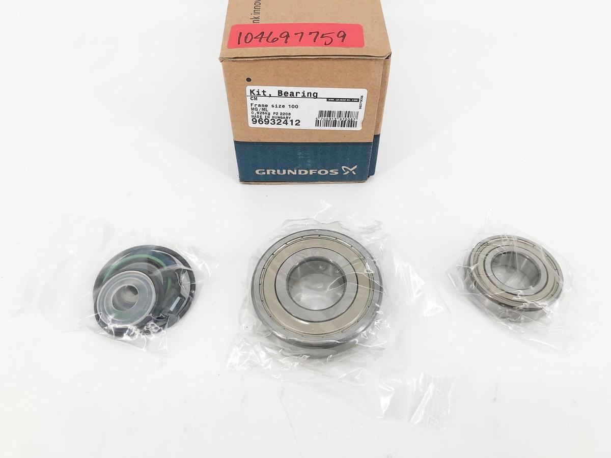 New Grundfos 96932412 Bearing Kit for CM Series MG(E) 100 Motor