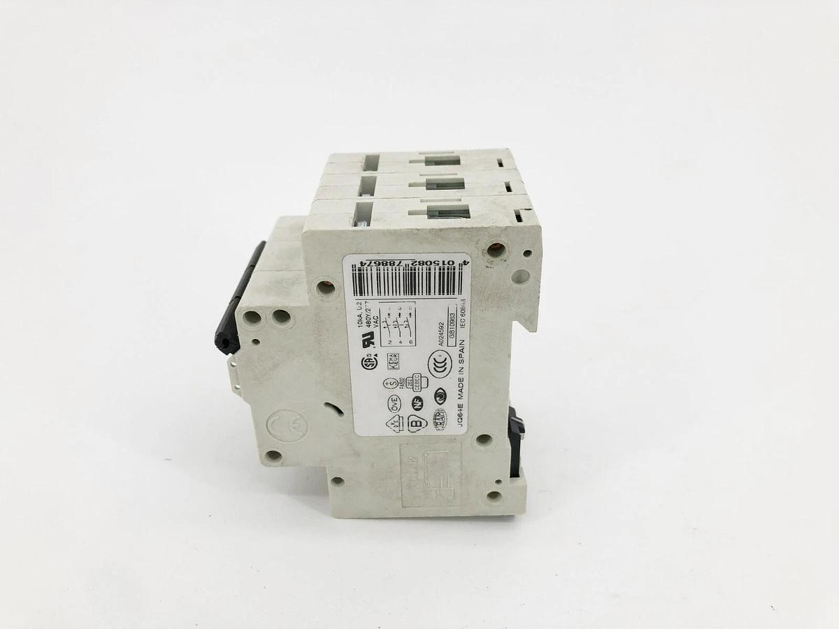 New Moeller FAZ-C6/3 Circuit Breaker 6A 3 Pole480Y/277VAC