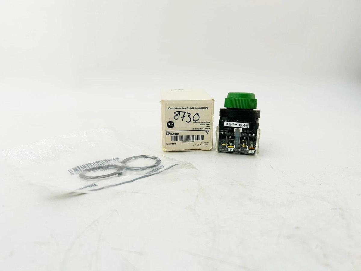 New Allen Bradley 800H-R1D1 30mm Momentary Push Button 800H PB