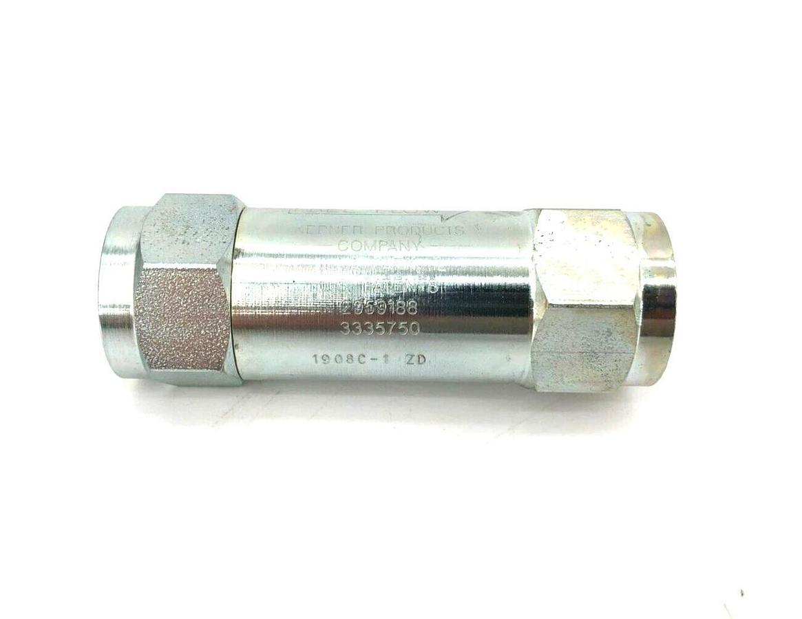 New Kepner 1908C-1 Check Valve 3000psi, .75" Thread, 0.5" Dia.