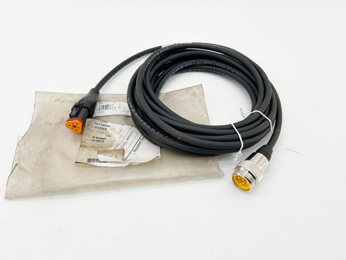 New Turck 4292624-B LeTourneau 3 Pin Cable U2-34270 R429624