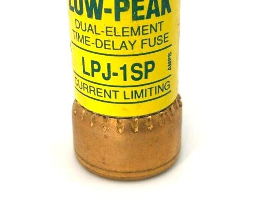 Lot of 4 New Bussmann LPJ-1SP Time Delay Fuses, 600VAC, 1A, Class J