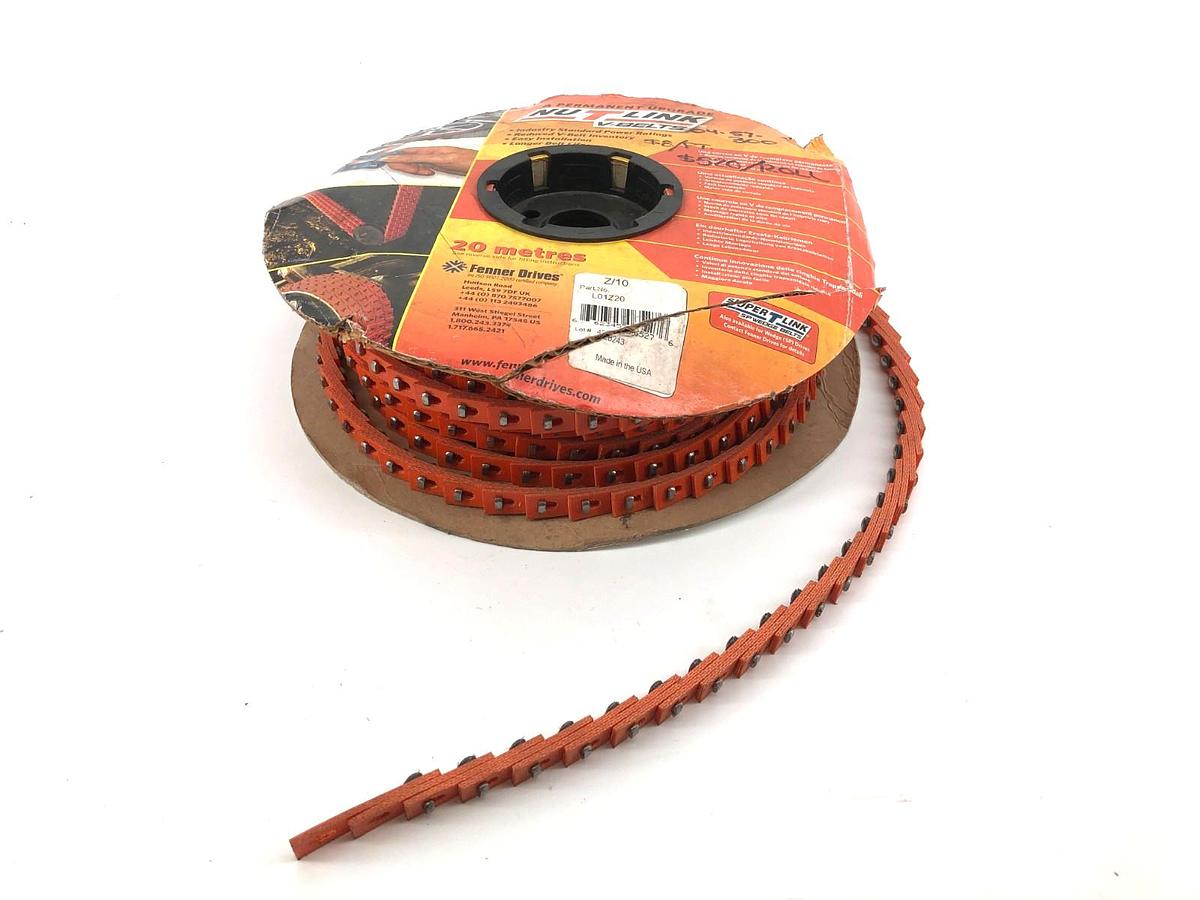 New Fenner Drives NuTLink L01Z20 V-Belt Z/10 3.75lb Reel - No Box