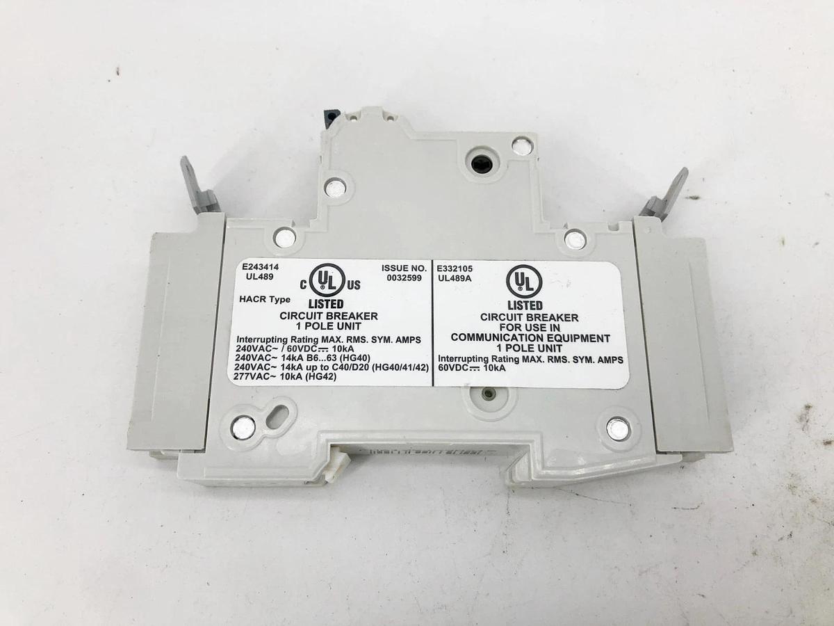 New Siemens 5SJ4 106-7HG41 Miniaure Circuit Breaker 1P 6A 240V