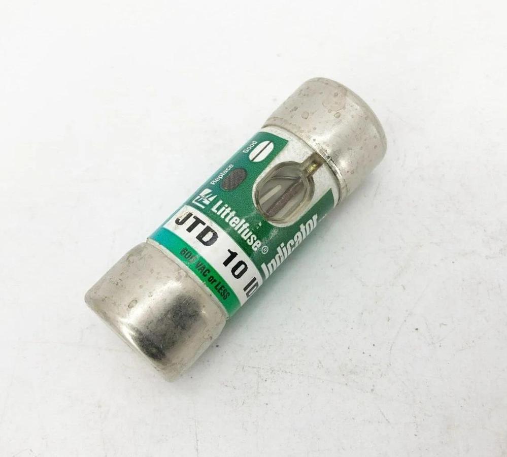 Lot of 2 New Littelfuse JTD 10 ID Time Delay Indicator Fuses 10A 600V Class J