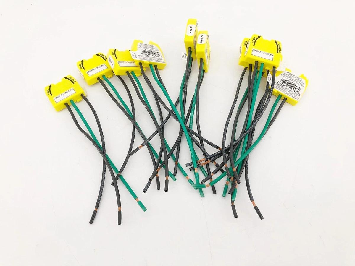 Box of 10 New Leviton MSPSW-ST Wiring Module 20A 6" Leads Yellow