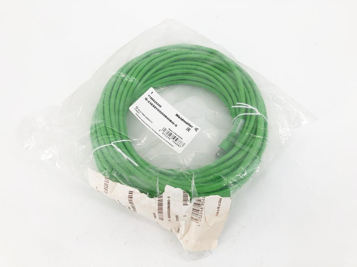 New Weidmuller 1166020200 Cable RJ45 65.62FT. IE-C5ES8VG0200M40M40-G
