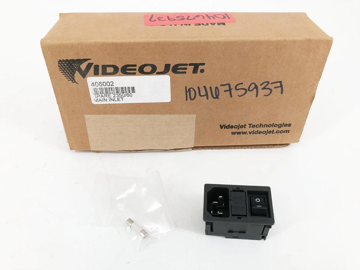 New VideoJet 406002 Spare 2350/60 Mains Inlet Rev AA