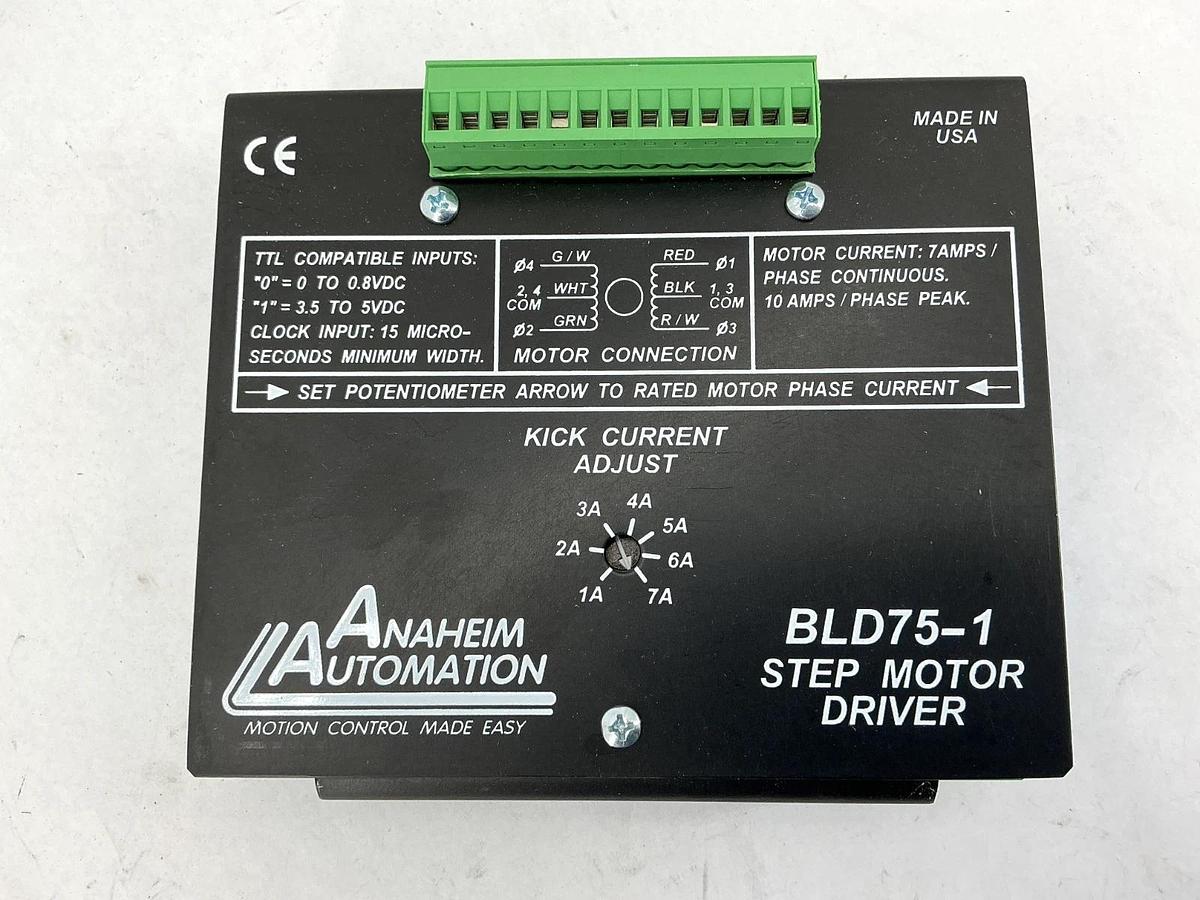 New Anaheim Automation BLD75-1 Bilevel Step Motor Driver Unipolar Op 10A 24VDC