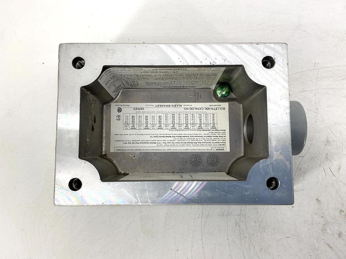 Used Allen Bradley 600-TCX5 Ser D Manual Starting Switch 2-Pole 1PH 115-230V 600TCX5