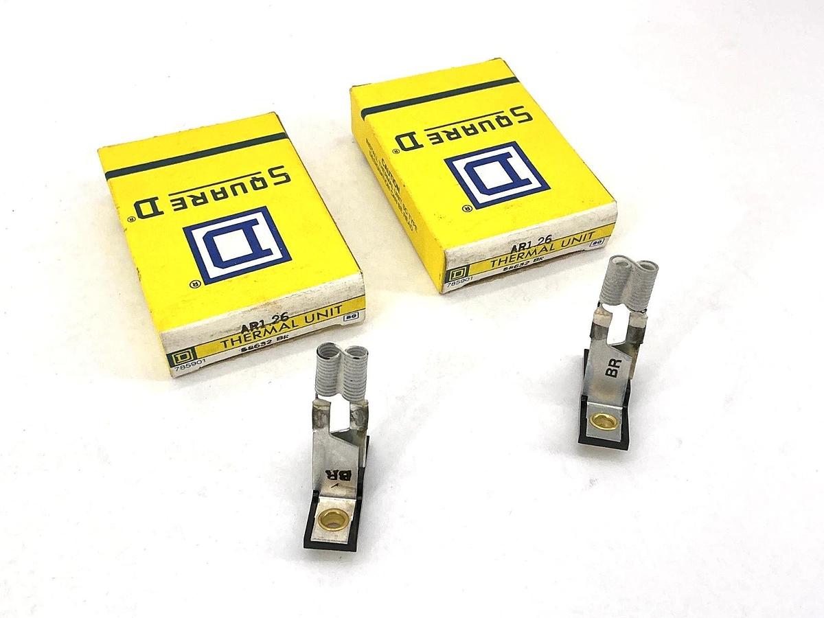 Lot of 2 New Square D AR1.26 Overload Relay Thermal Unit 58632