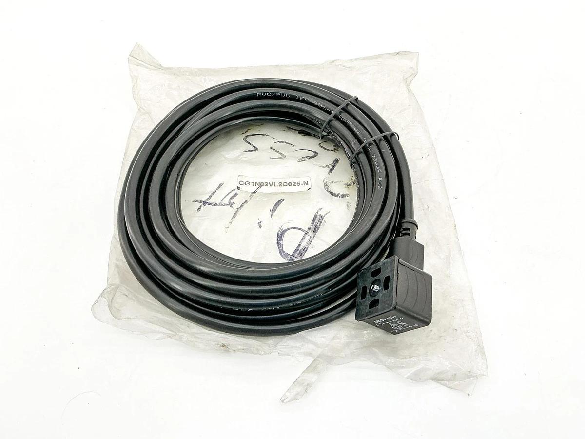 New HTP CG1N02VL2C025-N 3 Wire Solenoid Connector Cable 115V