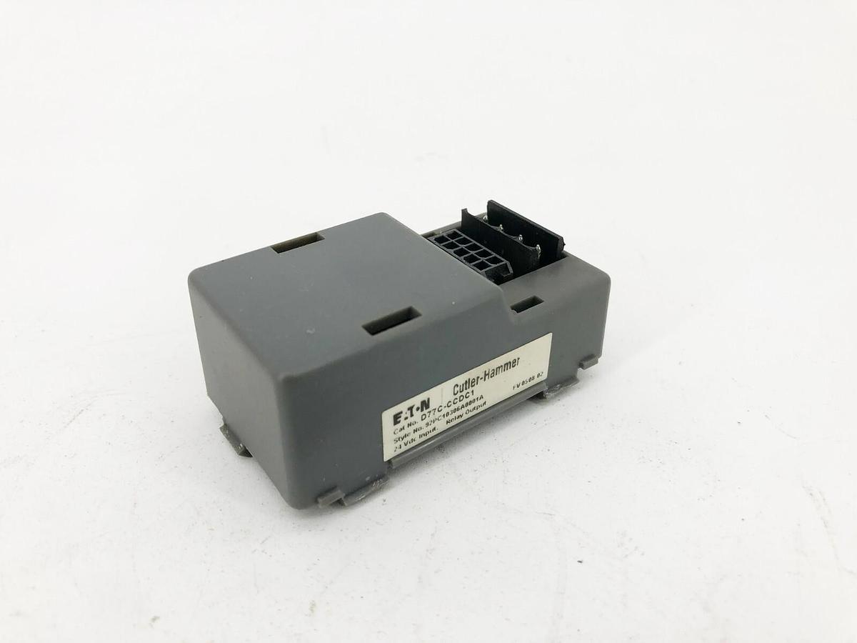 Used Eaton Cutler Hammer D77C-CCDC1 Output Relay Module 24VDC Input