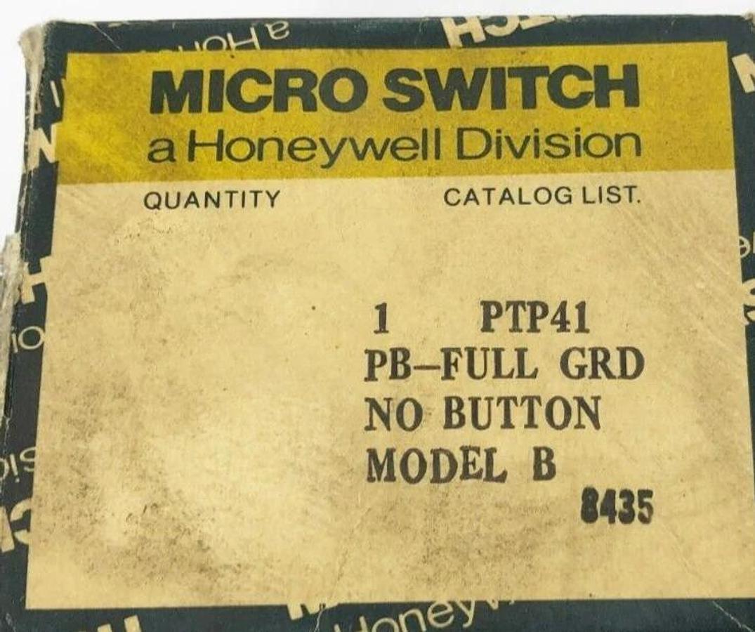 Lot of 2 New Honeywell PTP41 Pushbuttons Full Guard No Button Model B