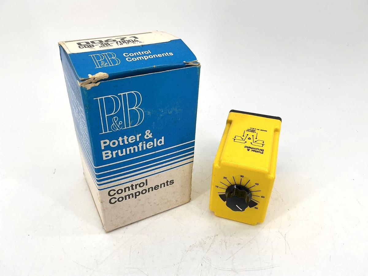 New Potter & Brumfield CDB-38-70004 Time Delay Relay 0.6-60sec 8-Pin 10A 240VAC