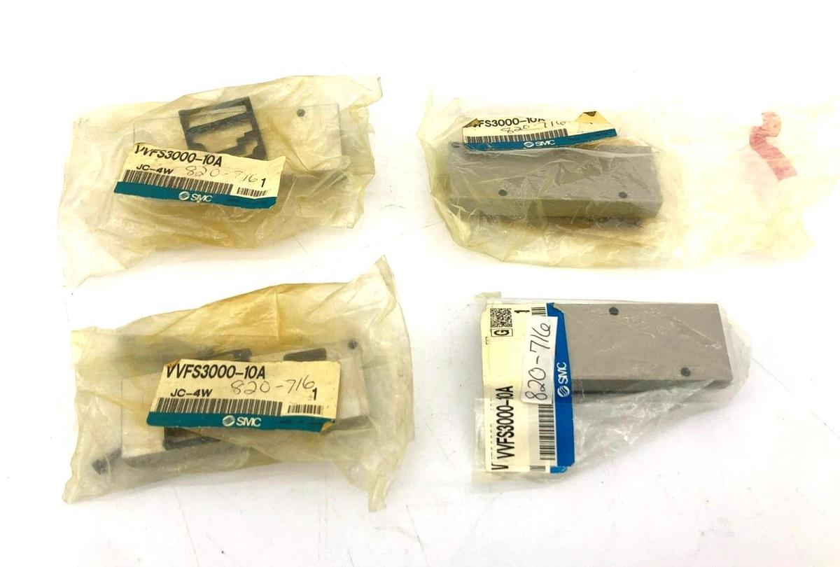 Lot of 4 New SMC VVFS3000-10A Blank Station Kits