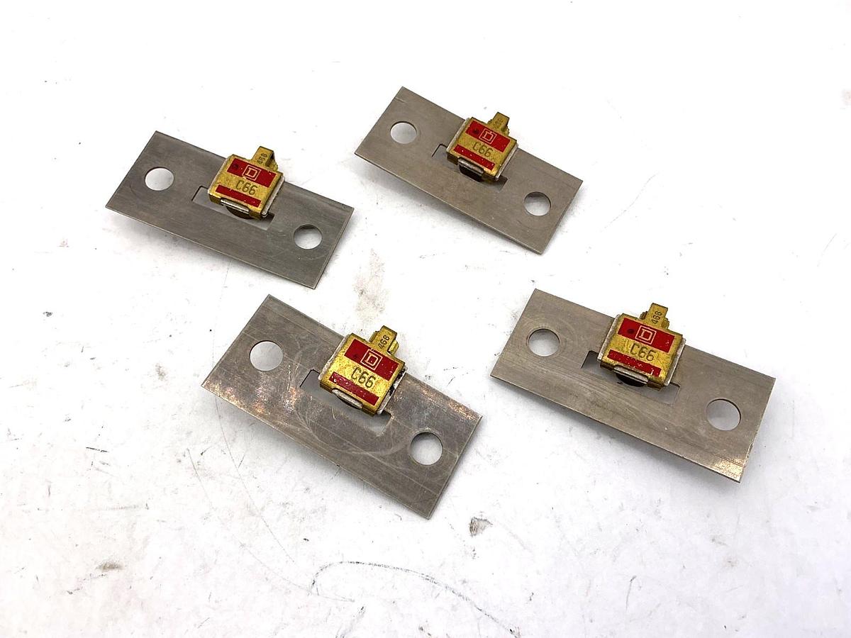 Used Lot of 4 Square D C66 Overload Relay Terminal Unit