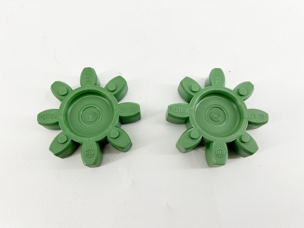 Lot of 2 New KTR Rotex GS28 Coupling Inserts Green 64 SHORE D - No Box