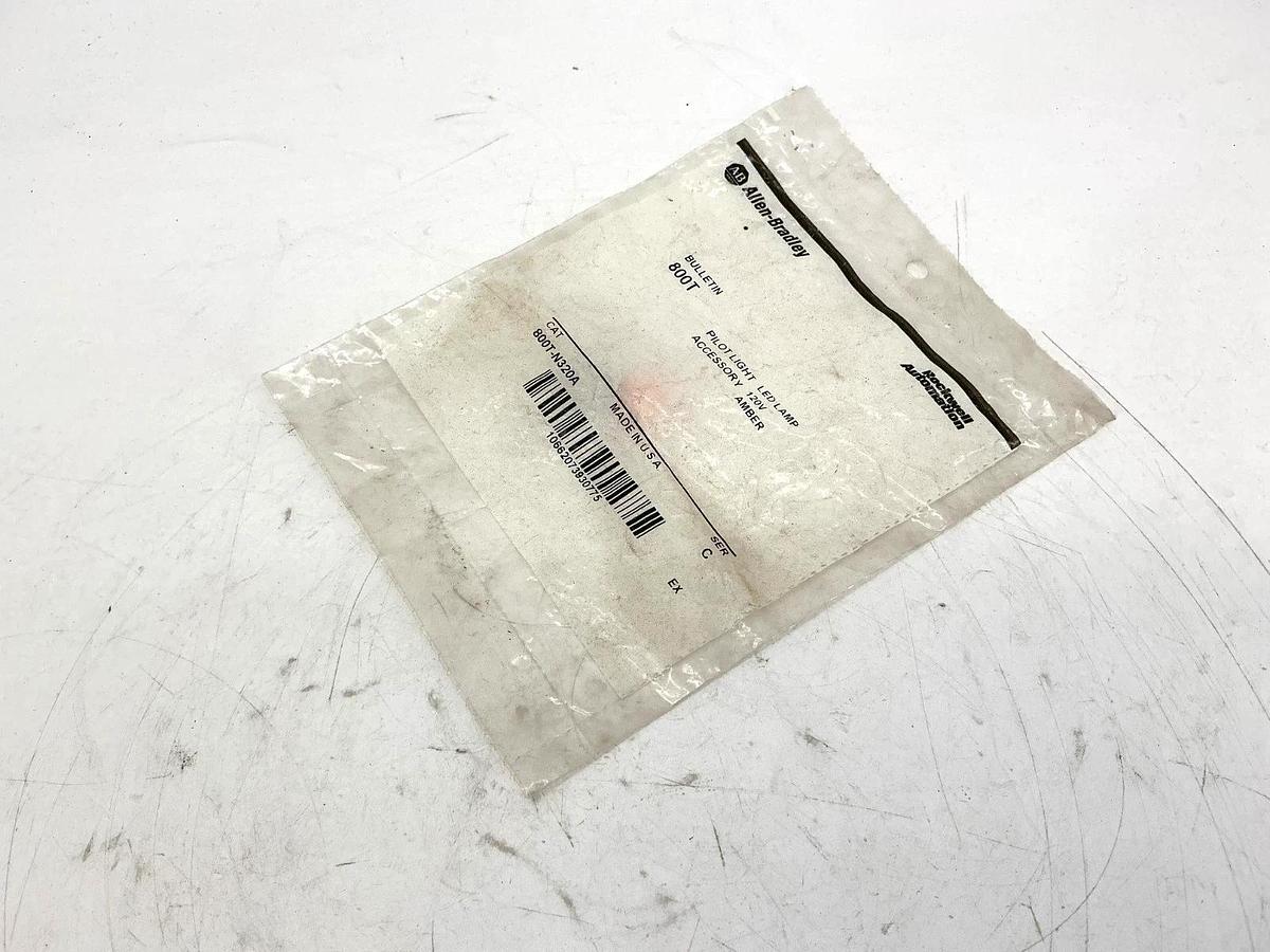 New Allen Bradley 800T-N320A Ser C Pilot Light Accessory LED Lamp 120V Amber